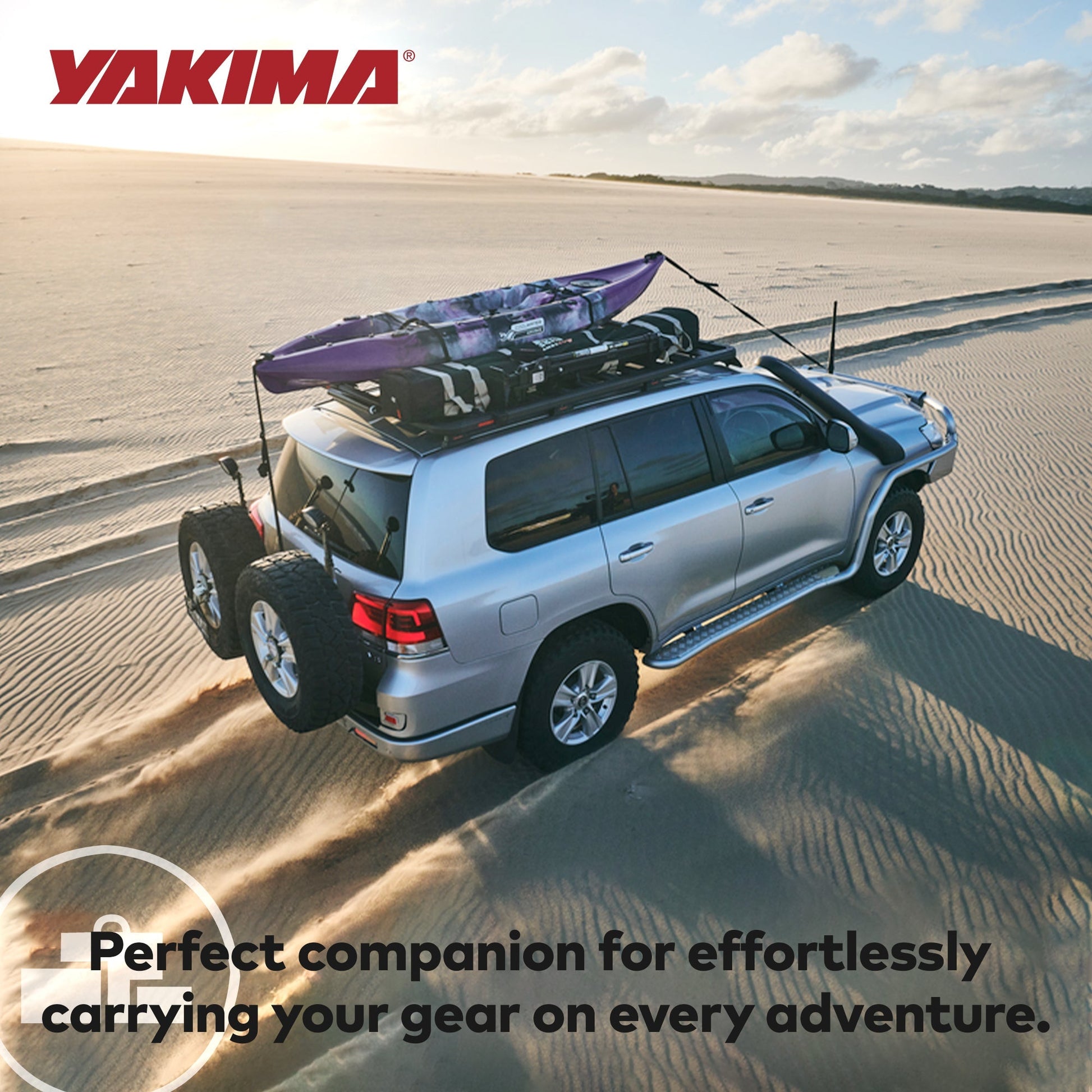 Yakima 55 by 49 Inch LockNLoad 3 Bar System Heavy Duty Roof Rack Platform, Black - Find Fresh Goods