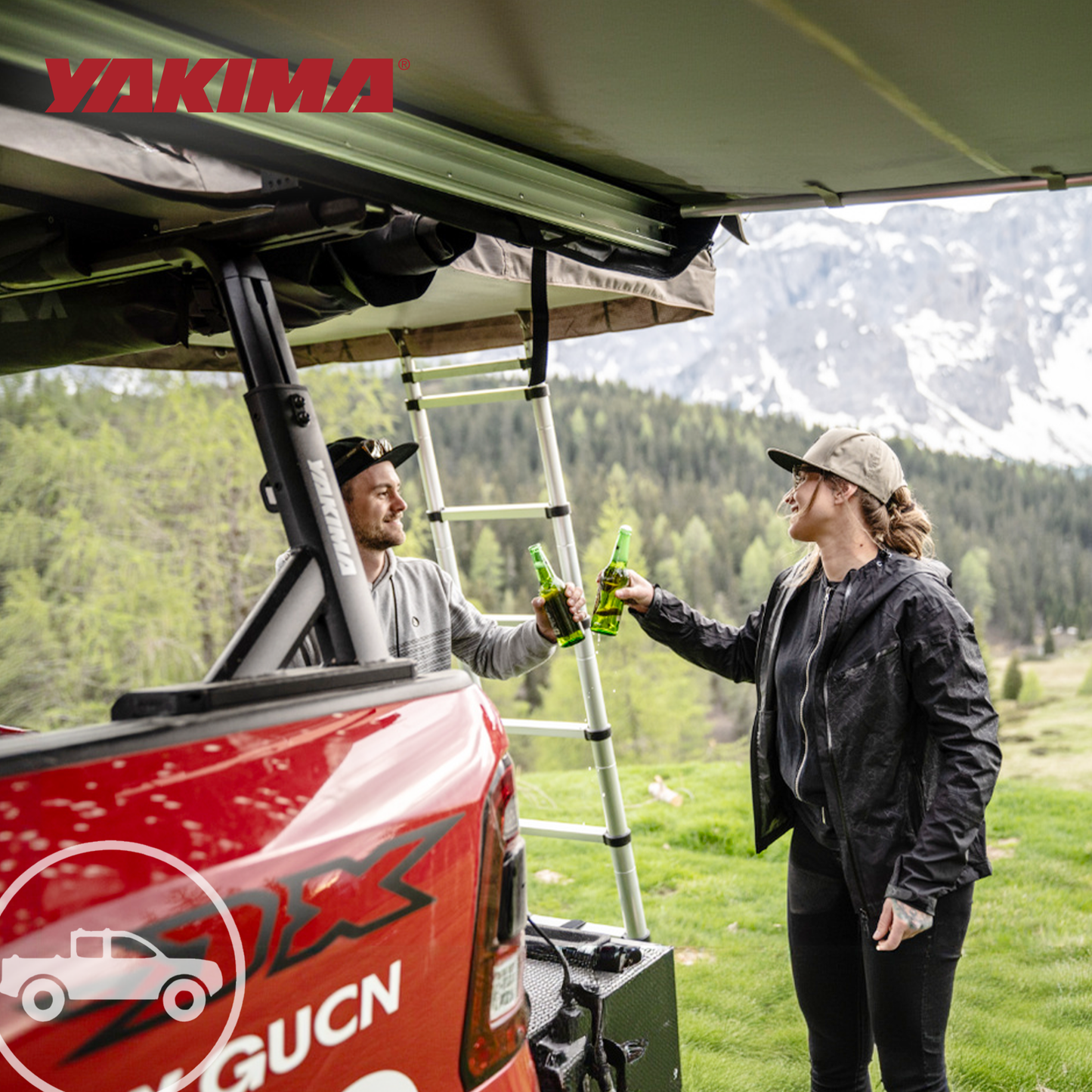 Yakima Aluminum OverHaul HD Towers with Tonneau Kit Mounting Hardware, Black - Find Fresh Goods