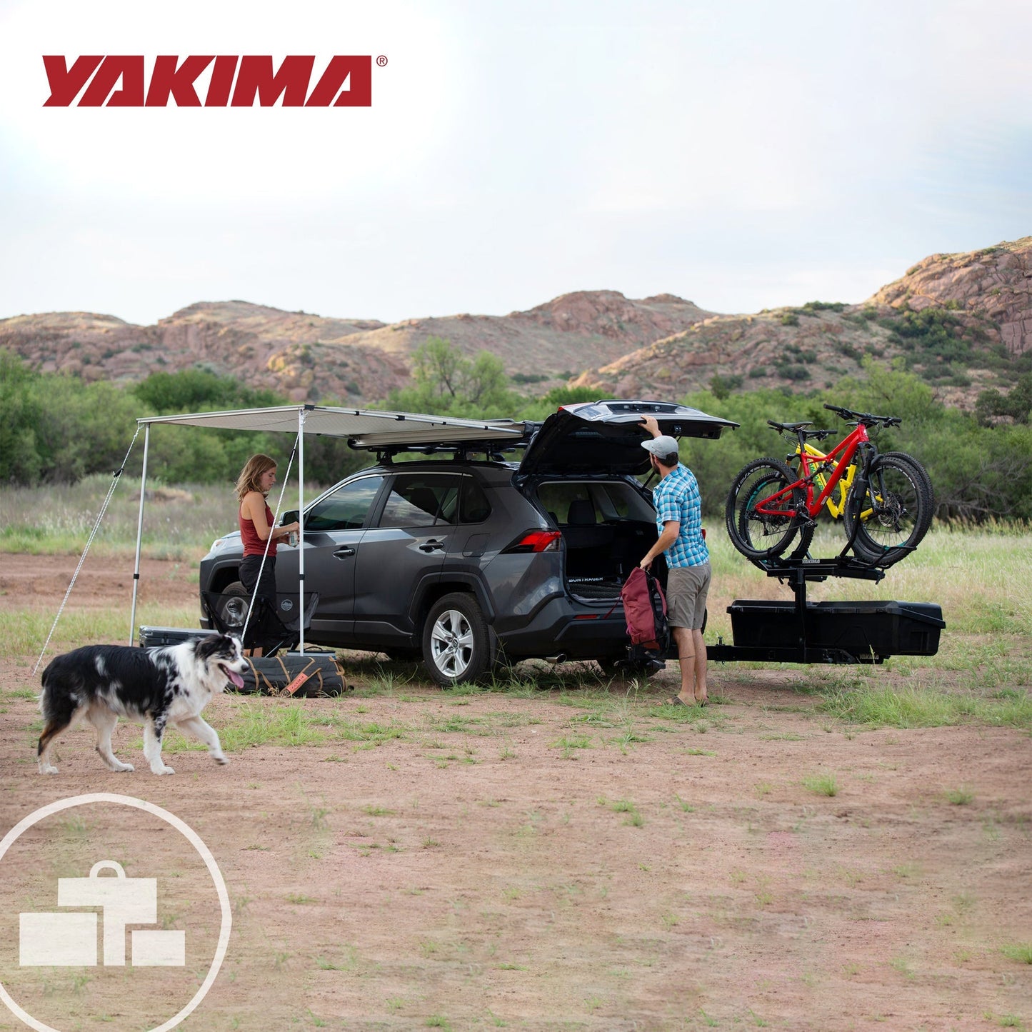 Yakima EXO TopShelf Second Level Hitch Base Rack Storage System with 2 SKS Locks - Find Fresh Goods