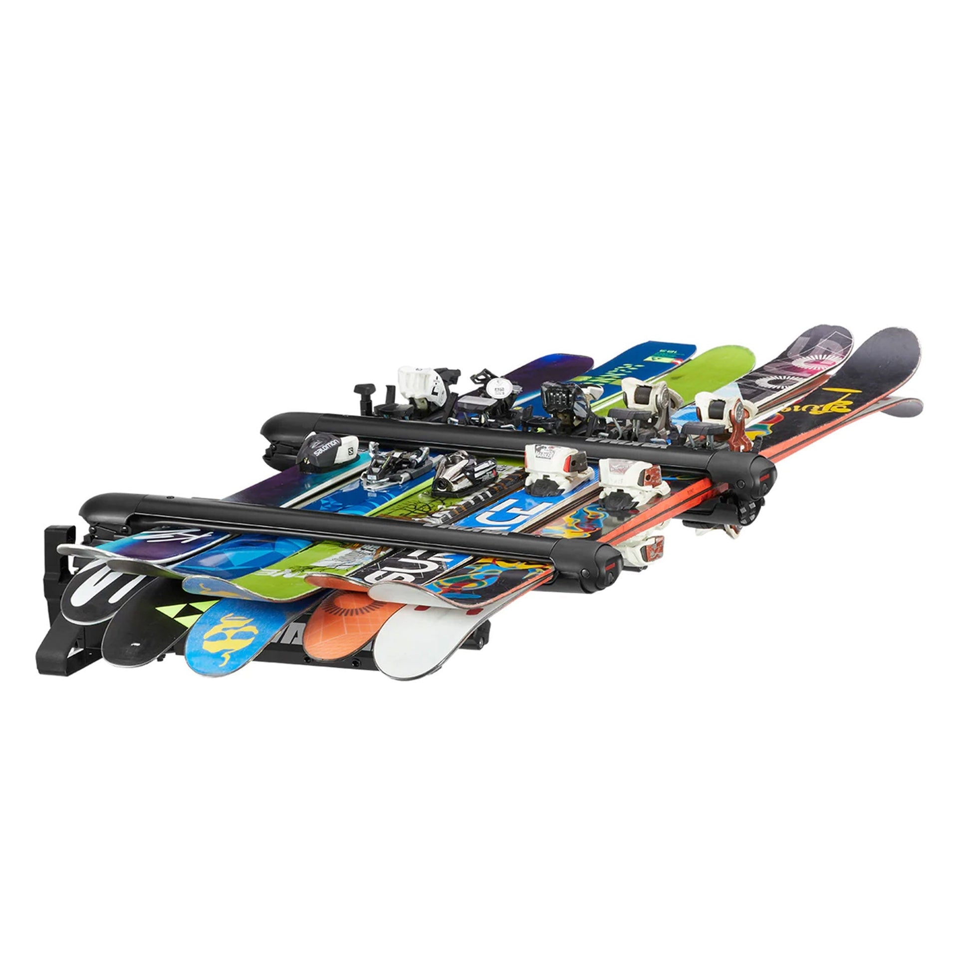 Yakima EXO SnowBank 5 Ski or 4 Snowboard Universal Mount Travel Roof Rack, Black - Find Fresh Goods