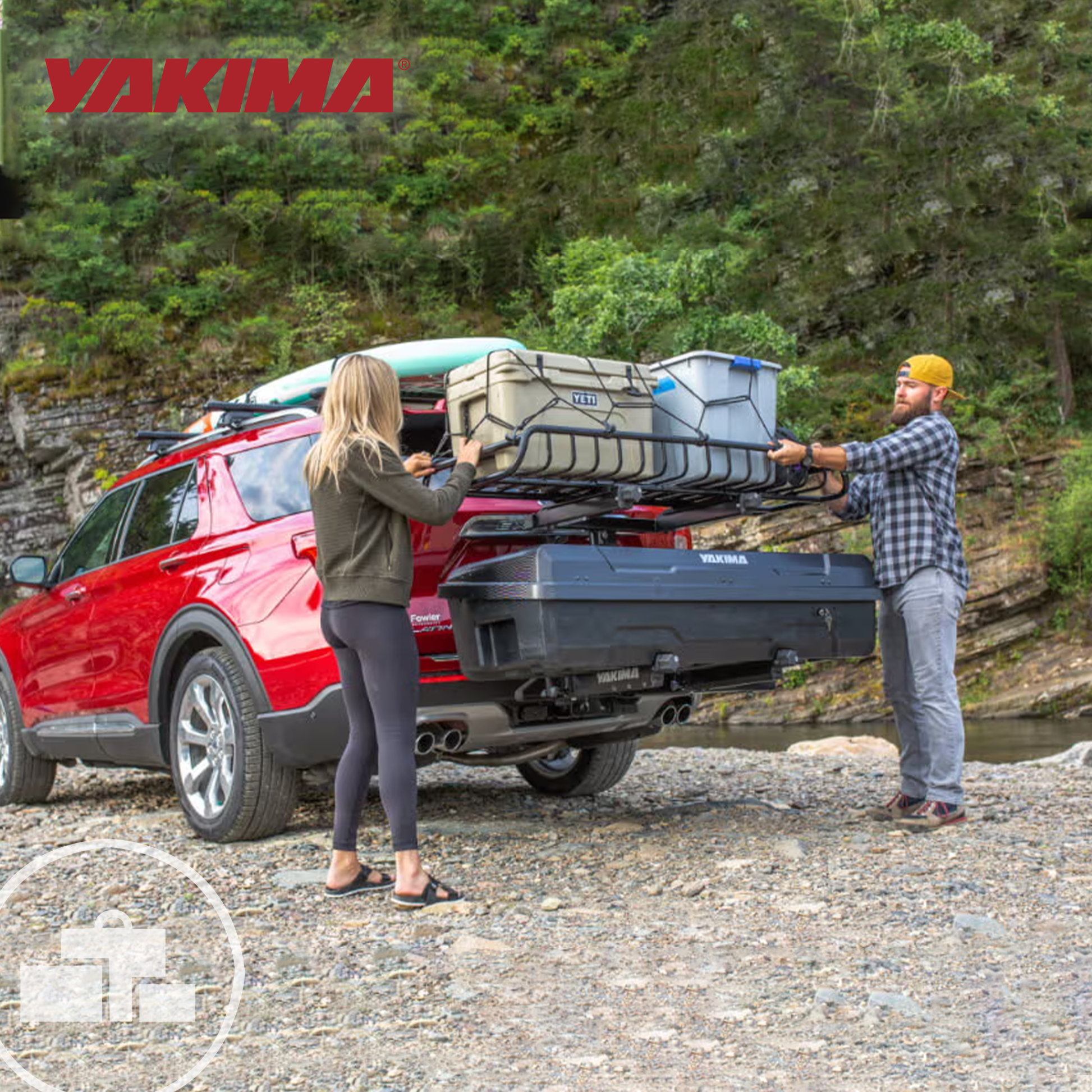 Yakima EXO GearWarrior Sturdy Heavy Duty Alloy Steel Cargo Basket Mount, Black - Find Fresh Goods