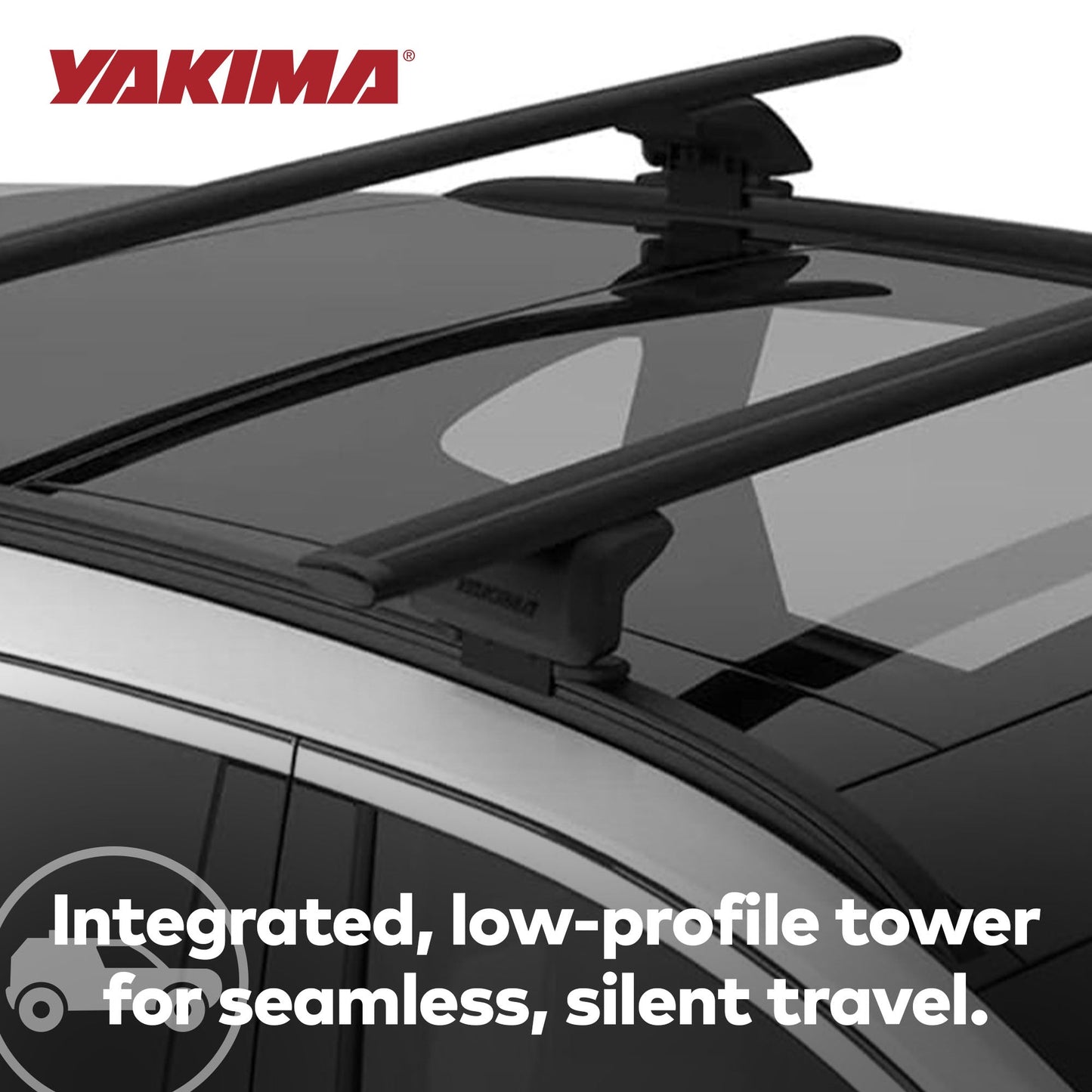 Yakima SightLine Roof Rack Tower for Vehicles with Flush-Mounted Side Rails - Find Fresh Goods