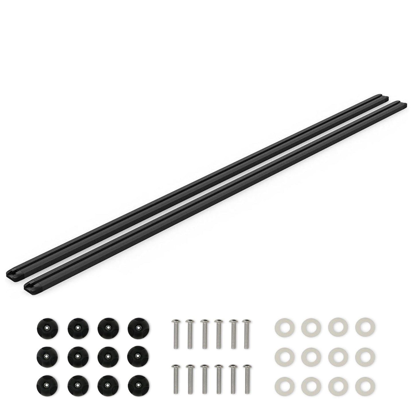 Yakima HD Track 54 Inch Car Roof Top Rack Mounting System with CapNuts, Black - Find Fresh Goods