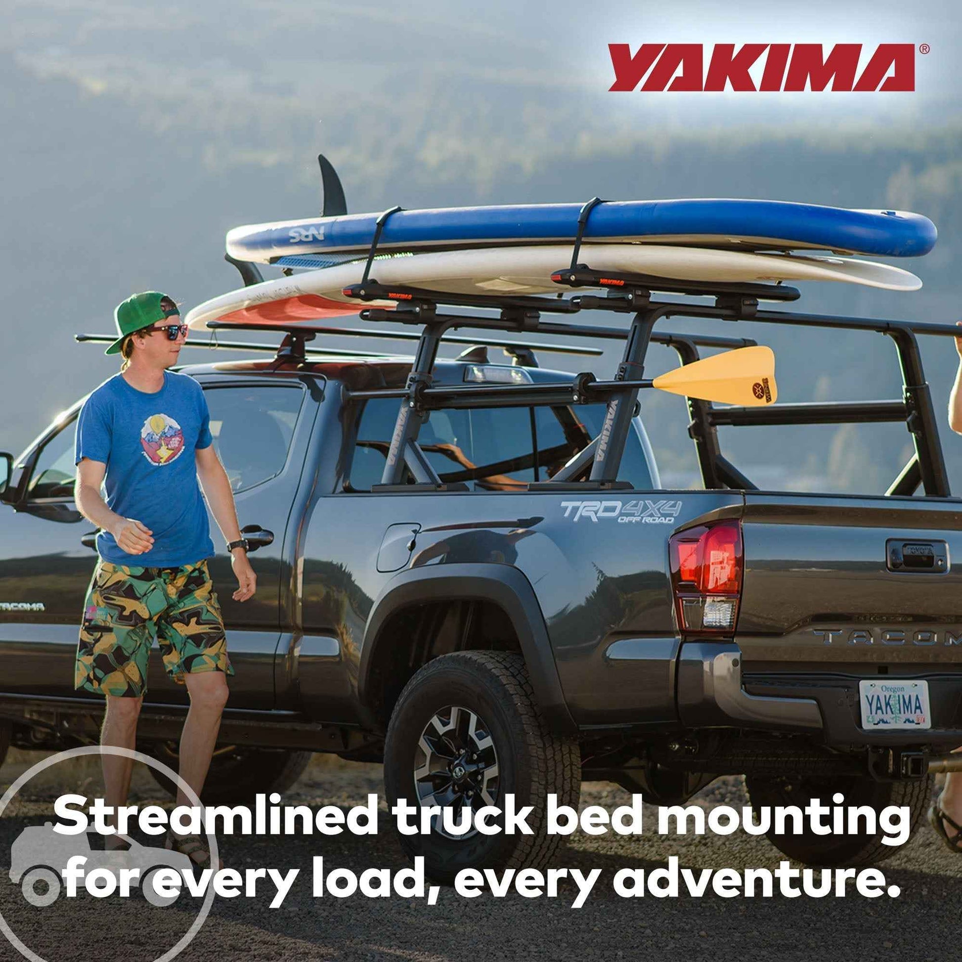 YAKIMA Truck Bed Track HD Kit for OverHaul HD and OutPost HD (Set of 2), Black