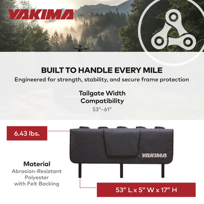Yakima GateKeeper Truck Bed Tailgate Pad for Transport, Up to 6 Bikes, Black - Find Fresh Goods