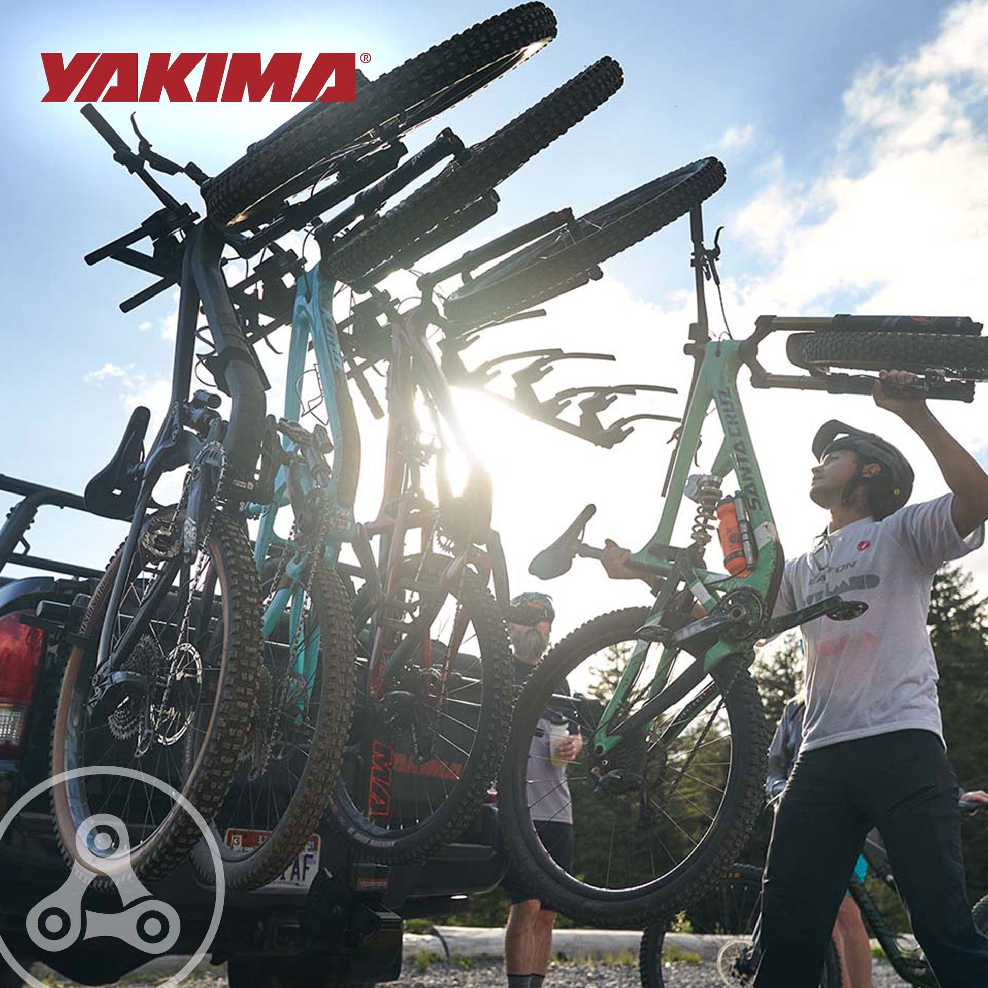 Yakima HangTight 6 Vertical Hanging Hitch Bike Rack for 2 Inch Hitch Receivers - Find Fresh Goods