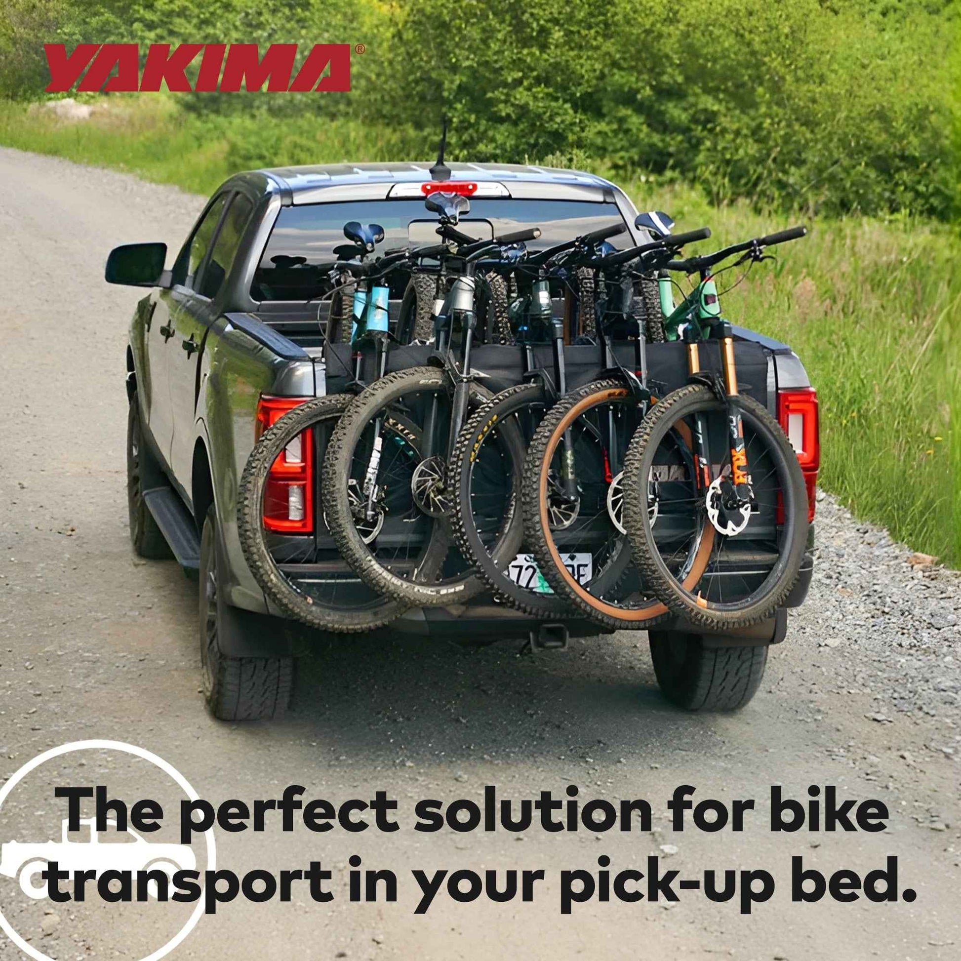 Yakima GateKeeper Full Size Truck Bed Large Polyester Tailgate Bike Pad, Black