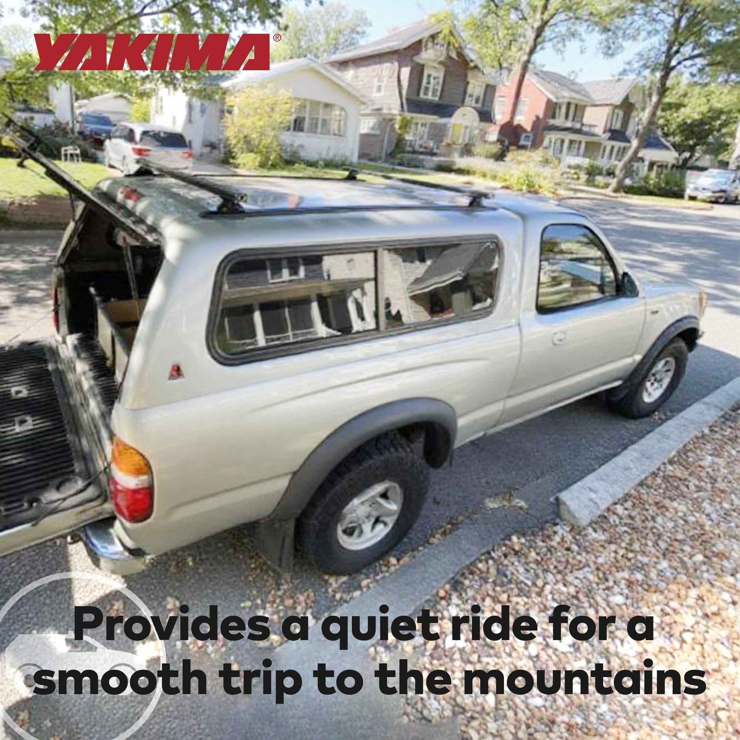 Yakima HD Track 60 Inch Car Roof Top Rack Mounting System with CapNuts, Black