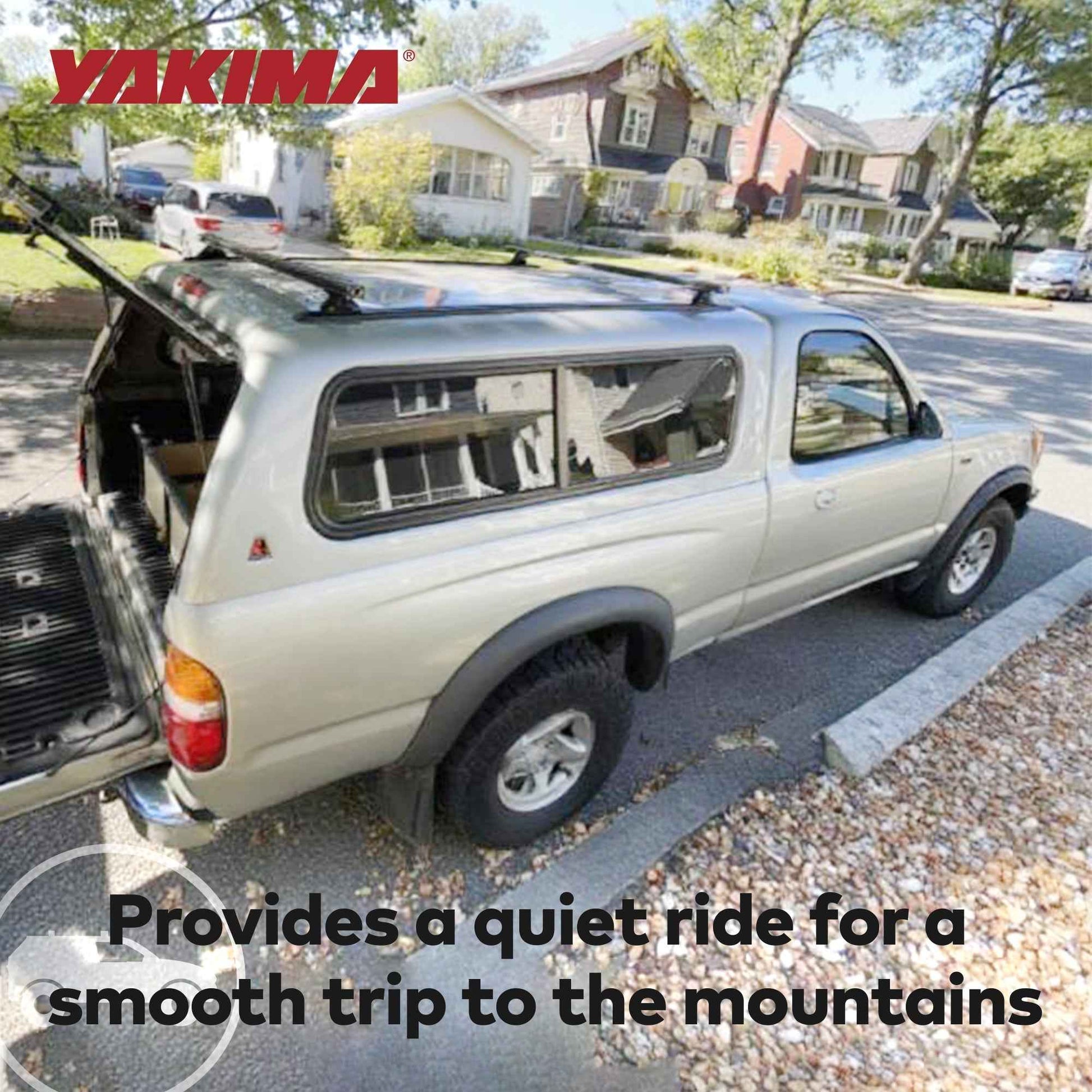 Yakima HD Track 60 Inch Car Roof Top Rack Mounting System with CapNuts, Black