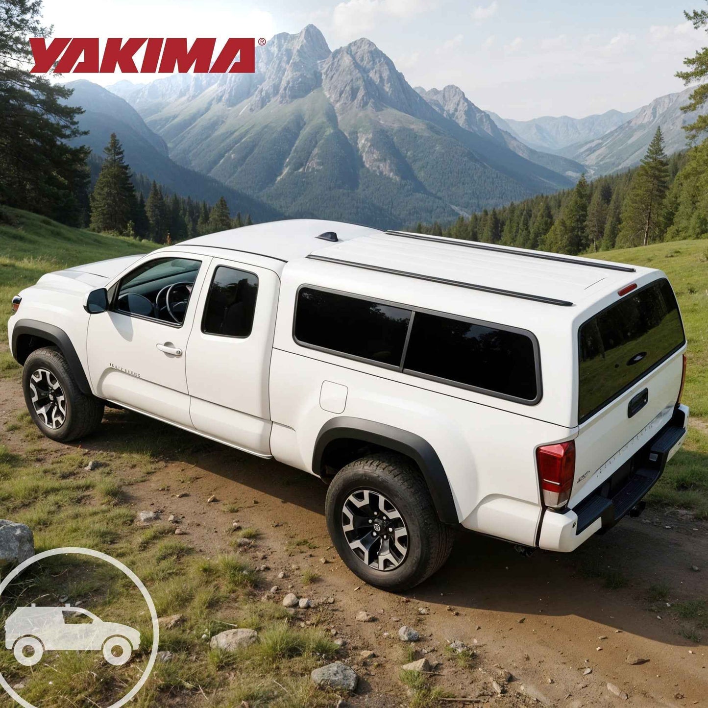 Yakima HD Track 60 Inch Car Roof Top Rack Mounting System with CapNuts, Black