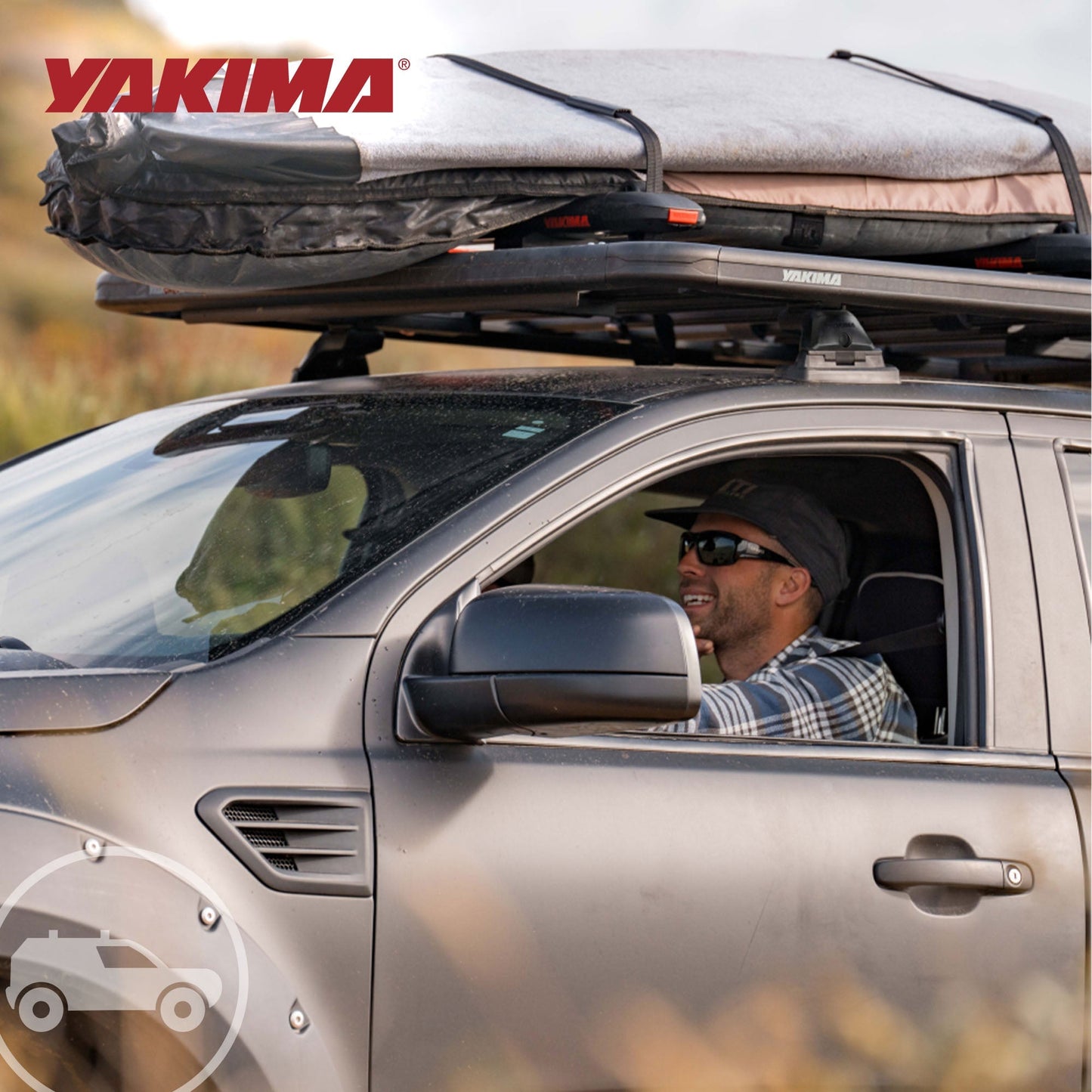 YAKIMA SkyLine Towers Roof Rack Cargo for Vehicles with Fixed Points (Set of 4) - Find Fresh Goods