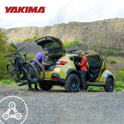 Yakima StageTwo Premium 4 Bike Tray Hitch Bike Rack Compatible w/ 52" Wheelbases - Find Fresh Goods