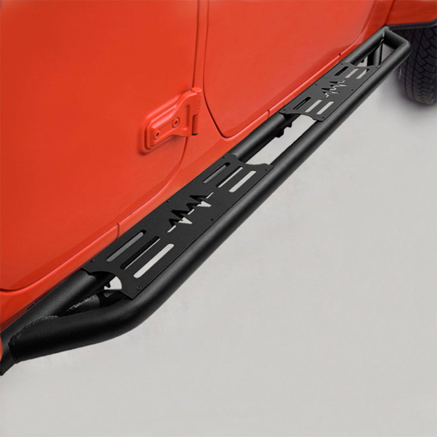 AMERICAN MODIFIED Side Step Bars Lightning Style for 18 to 23 Jeep Wrangler JL - Find Fresh Goods