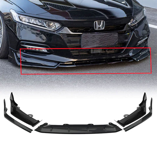 AMERICAN MODIFIED 2018 to 2020 Honda Accord Aerodynamic Front Lip Spoiler, Black - Find Fresh Goods