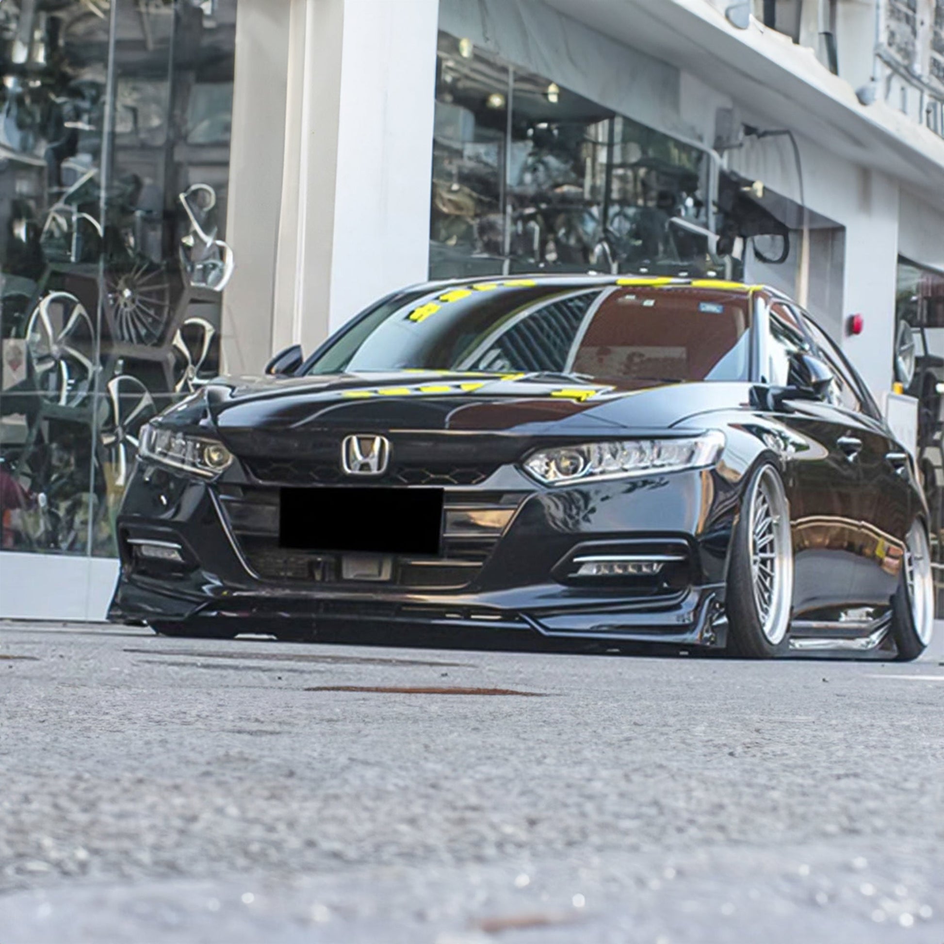 AMERICAN MODIFIED 2018 to 2020 Honda Accord Aerodynamic Front Lip Spoiler, Black - Find Fresh Goods