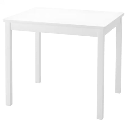 PJ Wood Durable Children's Table for Creative Play, Puzzles and Games, White