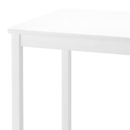 PJ Wood Durable Children's Table for Creative Play, Puzzles and Games, White