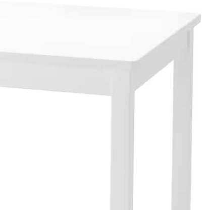 PJ Wood Durable Children's Table for Creative Play, Puzzles and Games, White