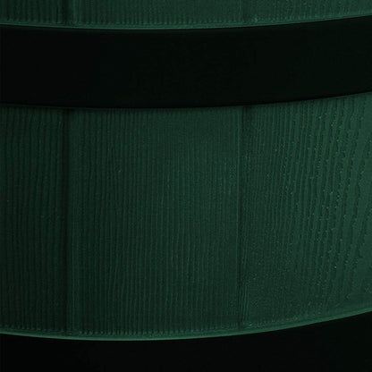 Good Ideas Rain Wizard Wood Rain Barrel with Darkened Ribs, Green, (2 Pack)