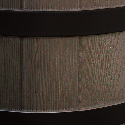 Good Ideas Rain Wizard Wood Rain Water Barrel with Darkened Ribs, Oak, (2 Pack)