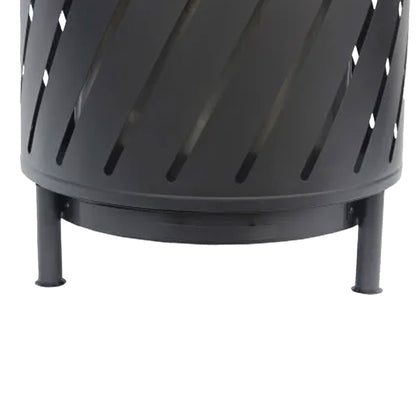 Four Seasons Courtyard 24" Round Steel Smokeless High Temperature Firepit, Black