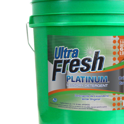 Ultra Fresh 3X Platinum 5 Gal Laundry Detergent, Up to 640 Loads, Original Green