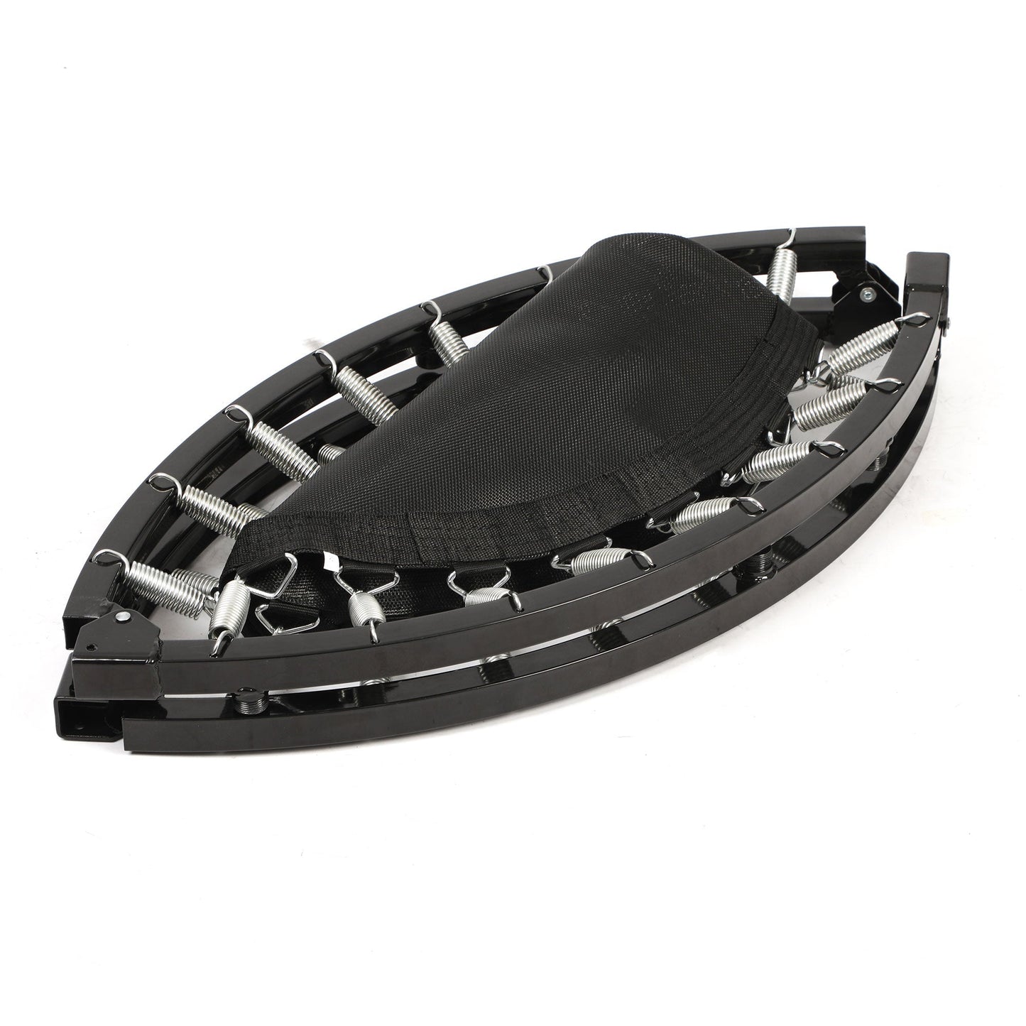 HolaHatha 40" Mini Trampoline Fitness Rebounder with Adjustable Handle, Black