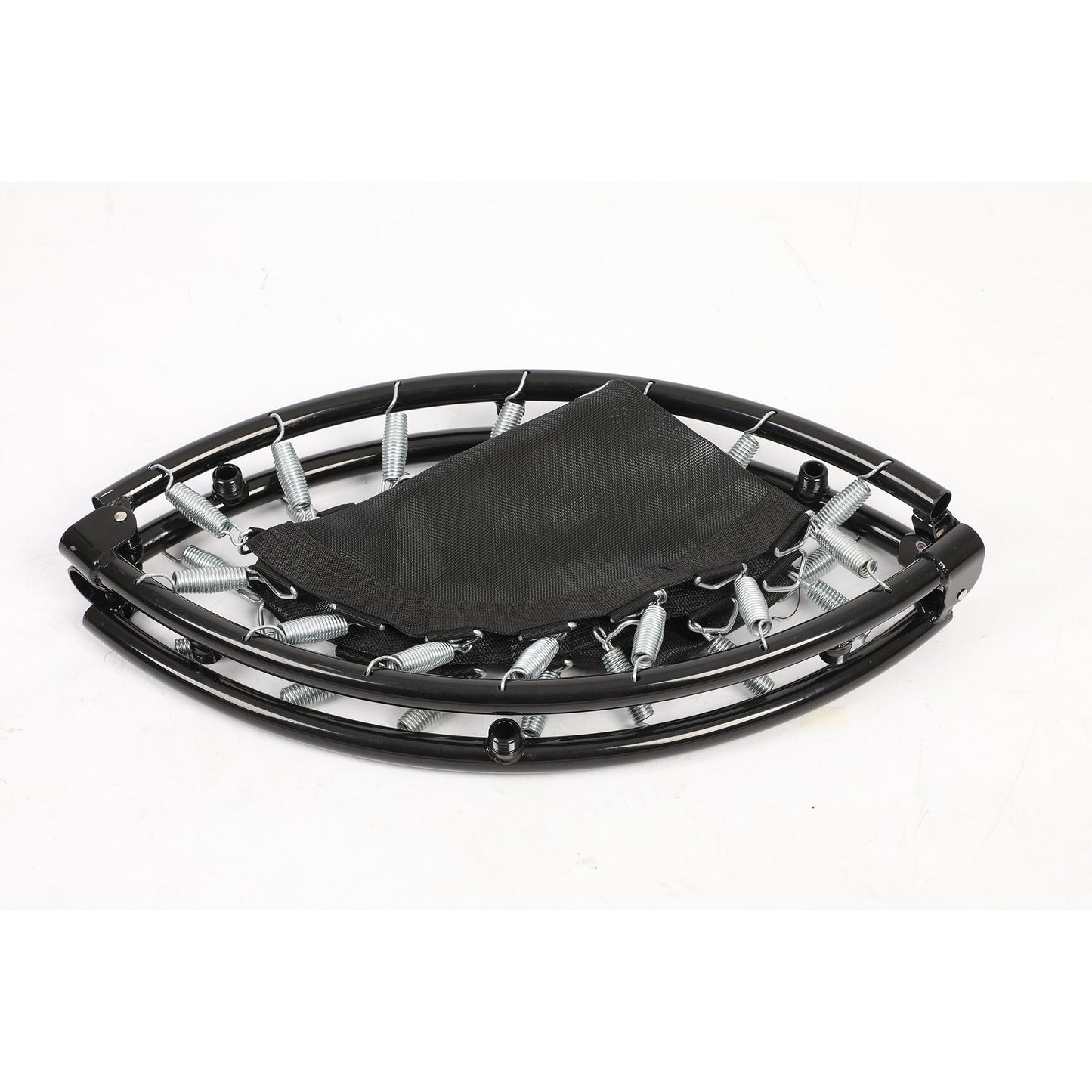 HolaHatha 36 Inch Foldable Mini Trampoline Fitness Rebounder w/Adjustable Handle