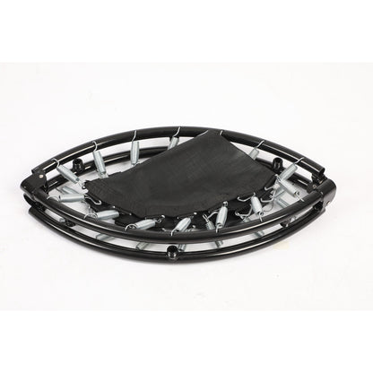 HolaHatha 36 Inch Foldable Mini Trampoline Fitness Rebounder w/Adjustable Handle