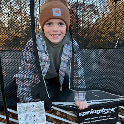 Springfree Trampoline 12'x19' Jumbo Oval Trampoline with 22'x29' Space Required