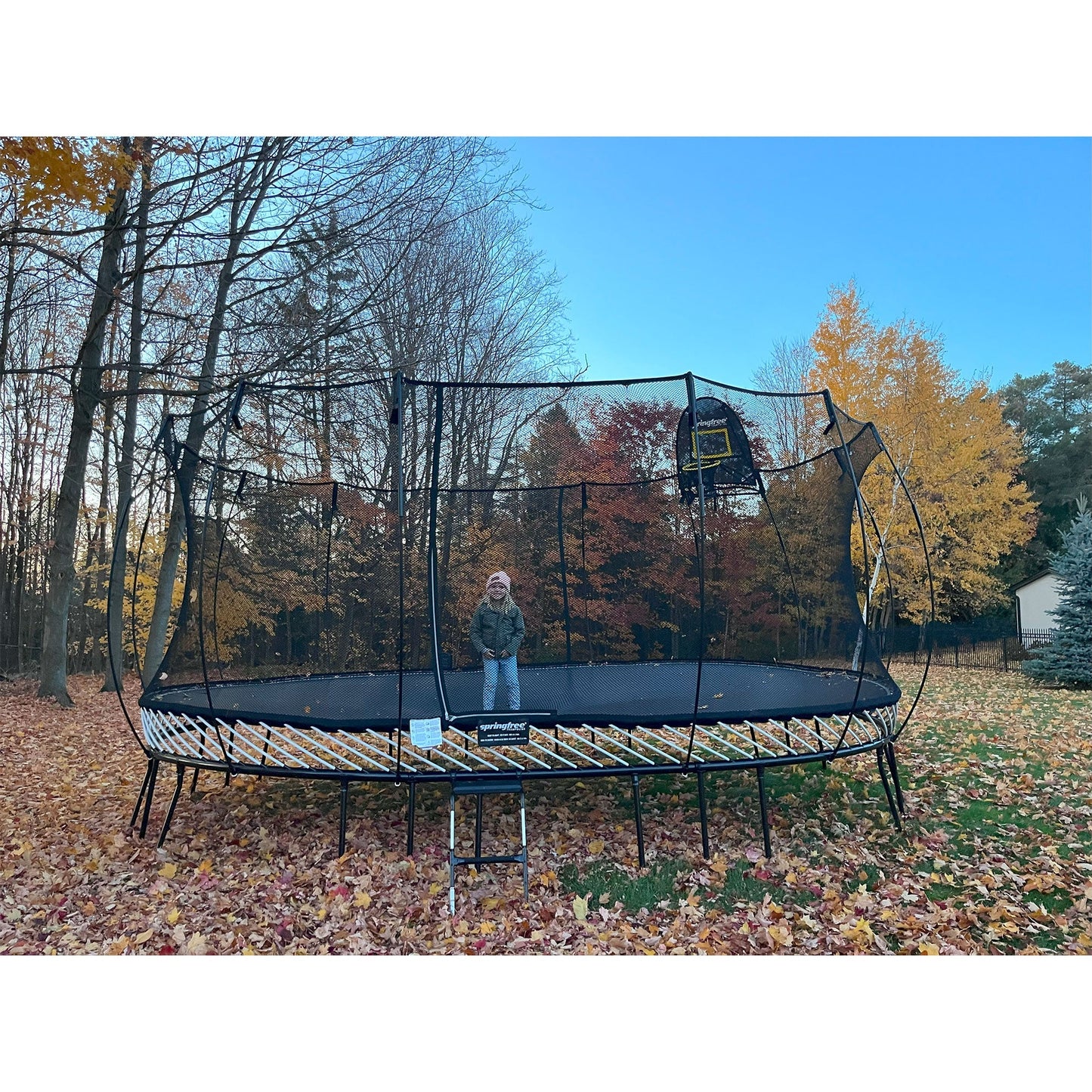 Springfree Trampoline 12'x19' Jumbo Oval Trampoline with 22'x29' Space Required