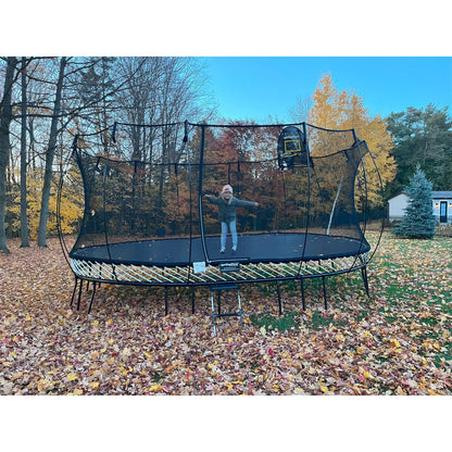 Springfree Trampoline 12'x19' Jumbo Oval Trampoline with 22'x29' Space Required