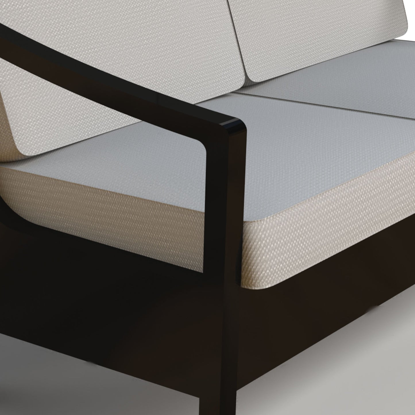 Four Seasons Courtyard Wilmette 4 Piece Sleek Deep Seating Chat Set, Neutral