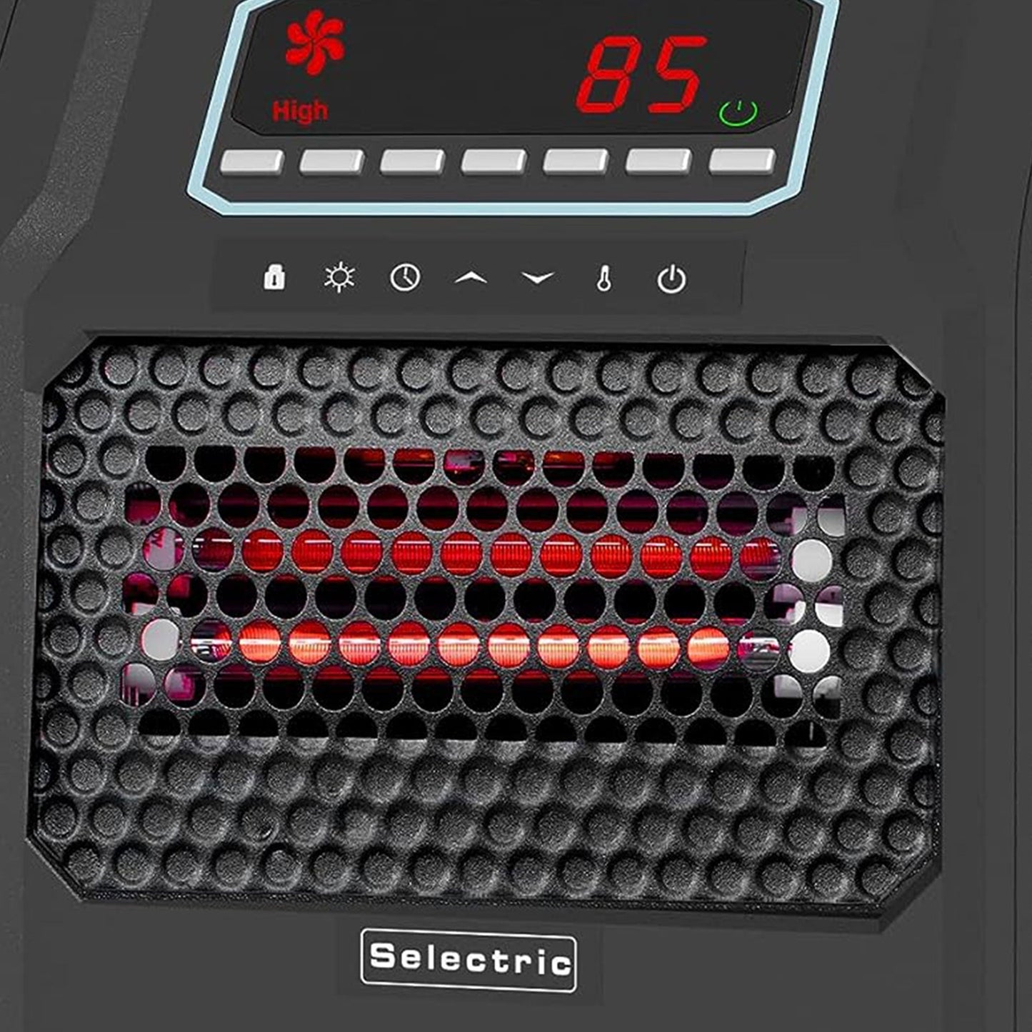 VOLTORB Portable Corded Electric Space Heater w/3 Heat Settings, Black (4 Pack)