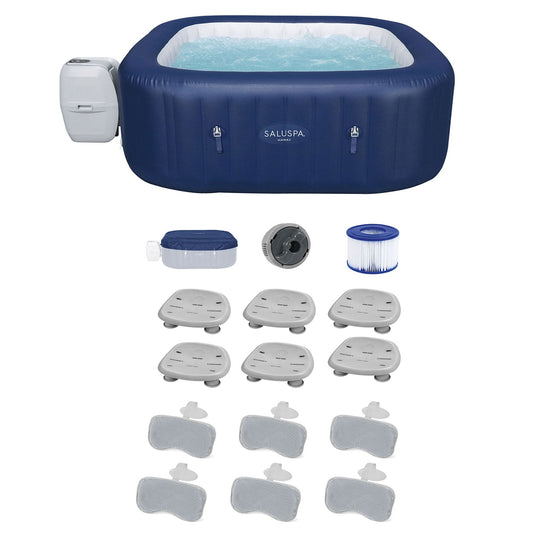 Bestway Hot Tub + Bestway Spa Seat (6 Pack)  + Bestway Headrest Pillows (2 Pack)