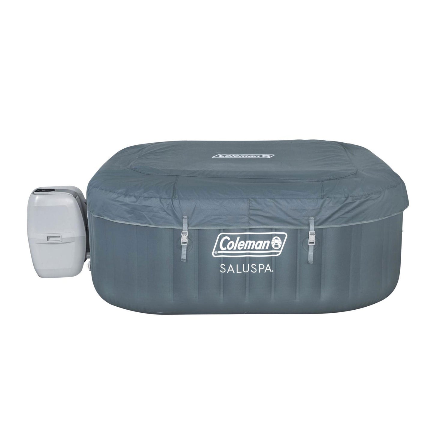 Coleman SaluSpa Square Hot Tub w/2Pack Bestway SaluSpa Seat & 2 Headrest Pillows