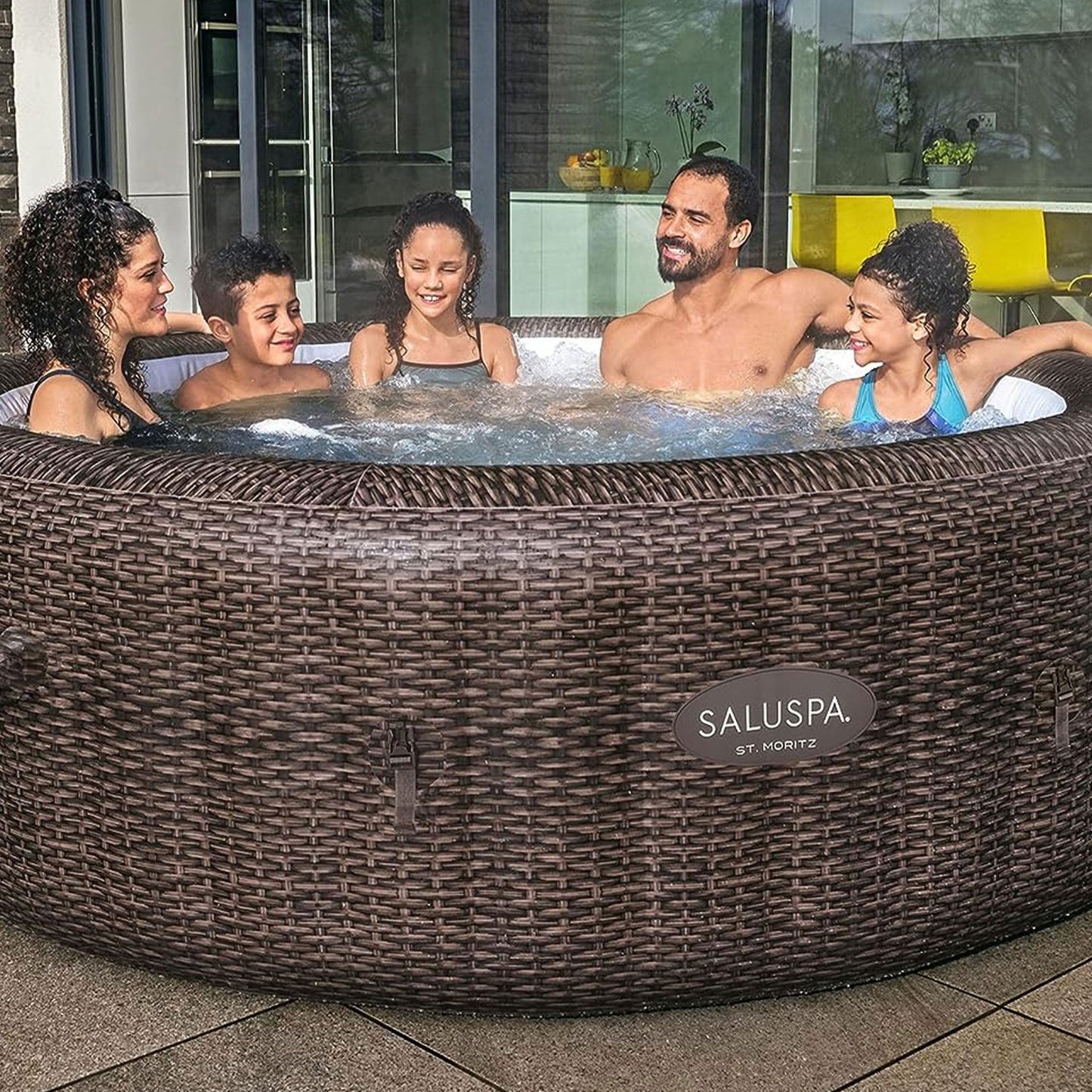 Bestway SaluSpa St Moritz Hot Tub + Bestway SaluSpa Underwater Non Slip Pool
