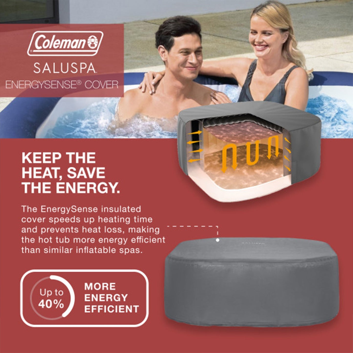 Bestway Coleman Hot Tub + Bestway SaluSpa Non Slip Spa Seat with Adjustable Legs