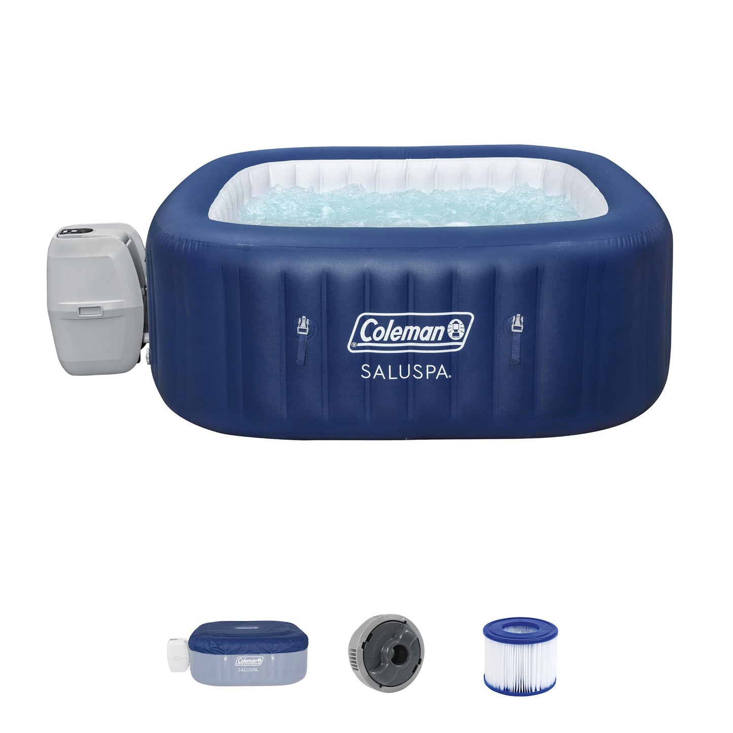 Bestway Coleman Hawaii Hot Tub + Bestway SaluSpa Spa Seat with Adjustable Legs