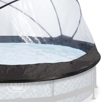 EXIT Toys 12 Foot Round Multifunctional Cover Dome Enclosure for Outdoor Pools