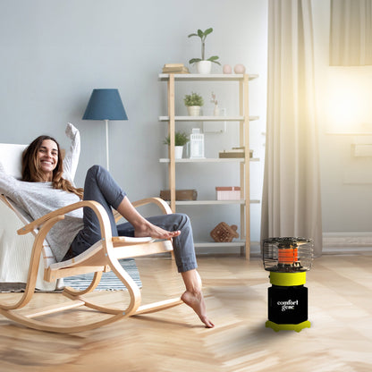 Comfort Gear 2 Pack 360 Degree Propane Heater, 7500 to 10000 BTU, Black/Yellow