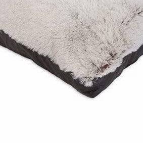 Aspen Pet 36 x 27" Faux Leather Gusset Pillow Pet Bed with Removeable Cover