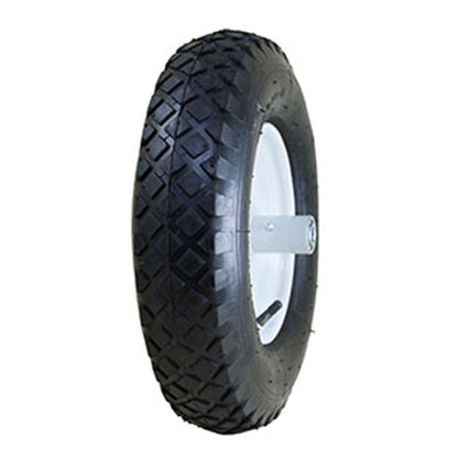 Marathon Tire 4.8 to 8 Pneumatic Air Filled Wheelbarrow Tire with Wheel Assembly