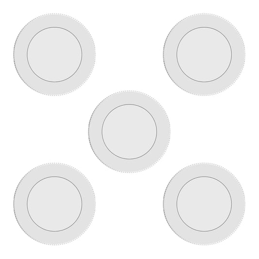 GE Set of 5 Dimmable Modern Corded Electric Plastic LED 4 Watt Puck Light, White