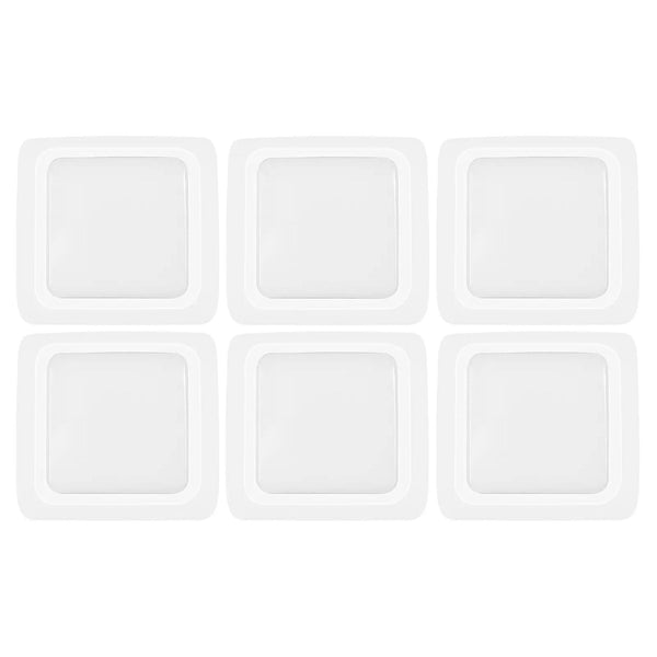 GE Set of 6 Battery Operated Plastic LED Puck Lights for Closets and Cabinets
