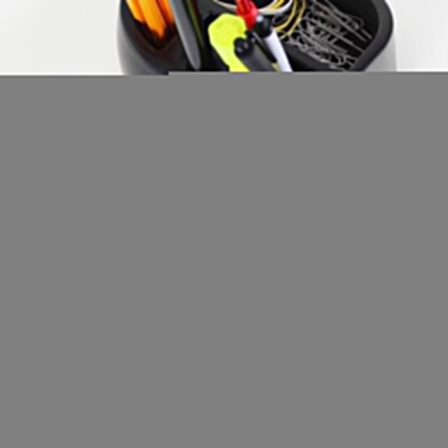 Globe Electric LED Integrated Goose Neck Desk Lamp with USB Port and Organizer