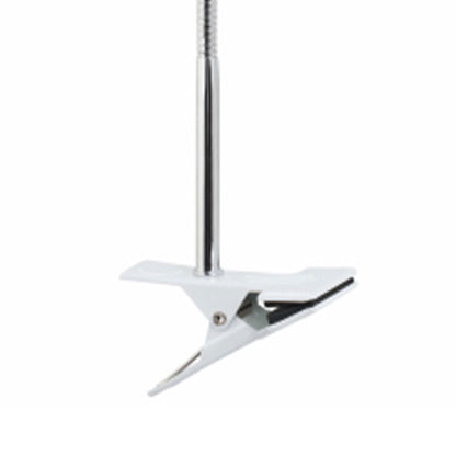 Globe Electric 8.46" 5W 250 Lumens LED Integrated Goose Neck Clip Lamp, White
