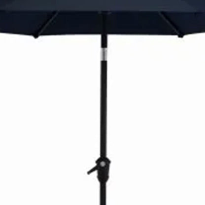 Four Seasons Courtyard Rockland 9 Foot Outdoor Patio Market Umbrella, Navy Blue