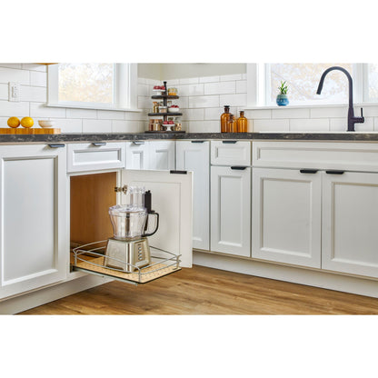 Rev-A-Shelf Solid Bottom Pullout Base Soft-close Cabinet Organizer, 54BK-18SC-1