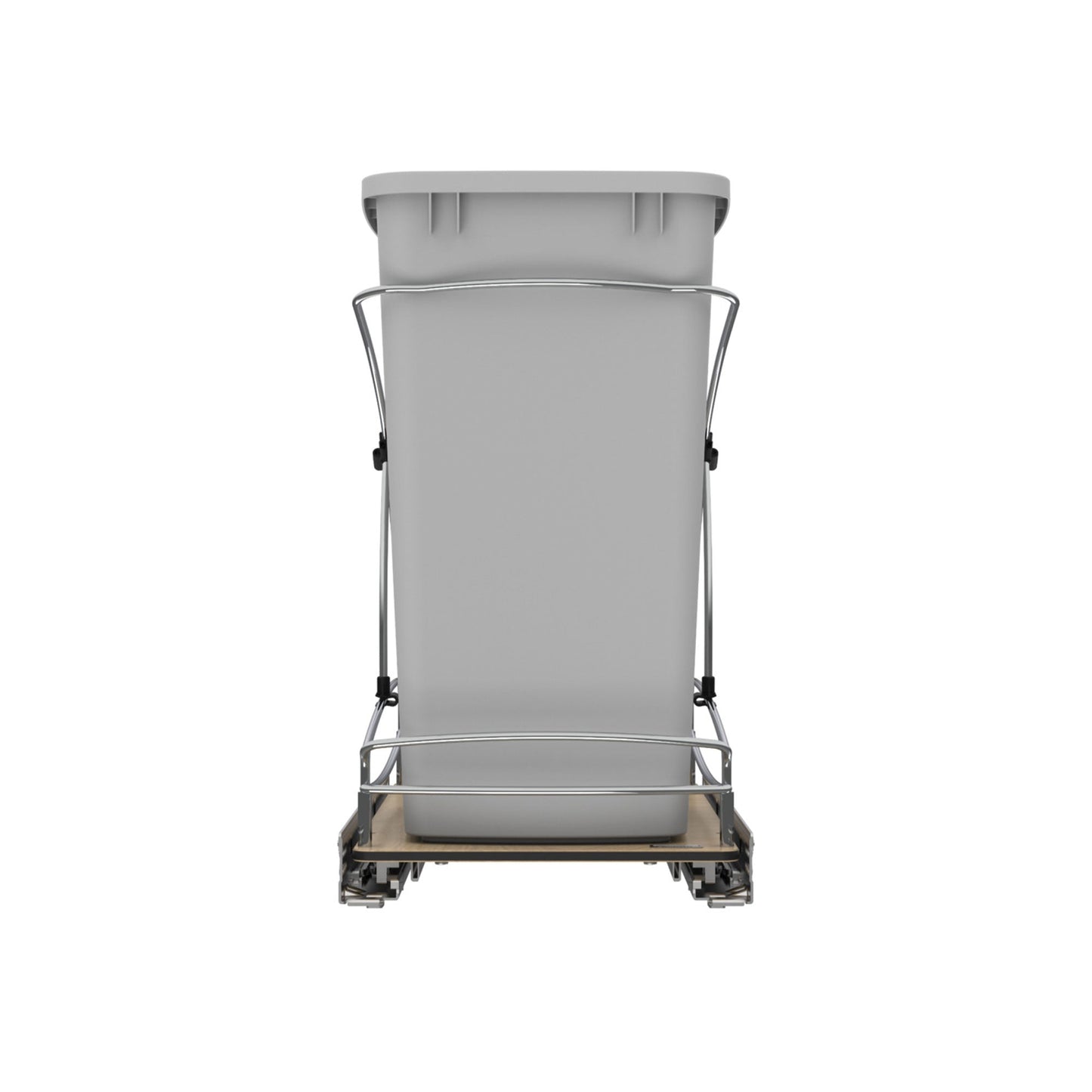 Rev-A-Shelf Single 35 qt. Pullout Trash Container, Gray, 54WC-1535SC-17-1